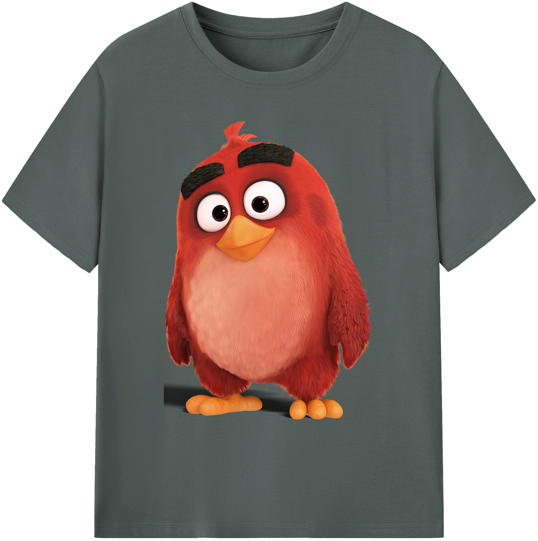 （画像用） Angry Birds アングリーバード 綿100％ メンズ半袖Tシャツ｜肌触りやわらか＆通気性